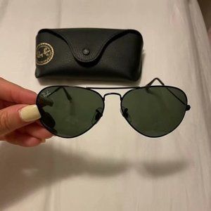 Ray-Ban 3025 Green Aviator Sunglasses 58mm